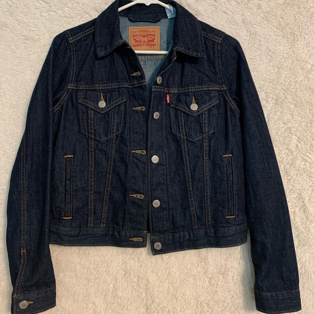 levi’s dark denim jacket